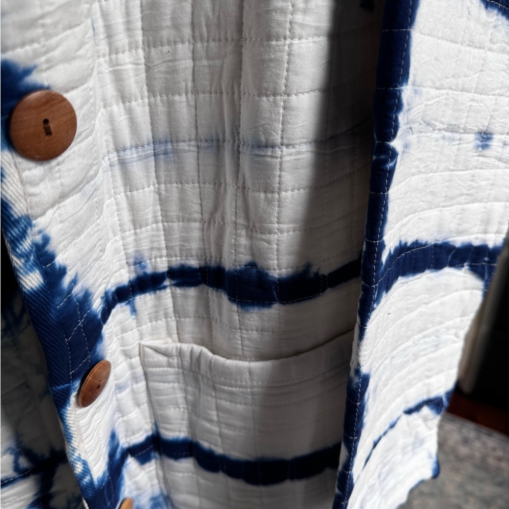 Emerson Fry Navy Tie-Dye Quilted Jacket - Picture 6 of 9